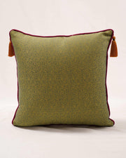 Botanical Symphony: Machine-Embroidered Floral Cushion