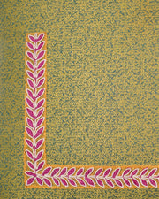 Machine-Embroidered Floral Etch Cushion Cover
