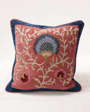 Ari Elegance: Embroidered Velvet Cushion