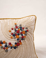 The Heirloom Tapestry: Zardozi Elegance Cushion