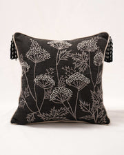 The Heirloom Tapestry: Pearl Zardozi Elegance Cushion