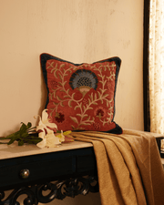 Embroidered Velvet Cushion Cover |  45 x 45 cm