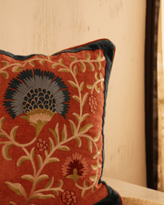 Embroidered Velvet Cushion Cover |  45 x 45 cm