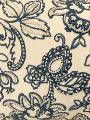 Karigari Collection 04- Baroque Embroidered Linen & Velvet Cushion Cover
