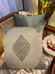 Karigari Collection 01 - Festive Medallion Embroidered Cushion Cover