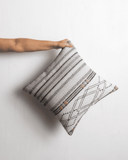 Tribal Threads 02 – Striped & Diamond Geometric Cushion Cover