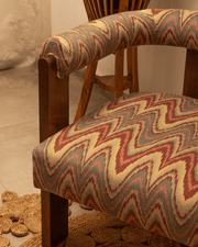Teak Wood Chair with 100% Cotton Twill