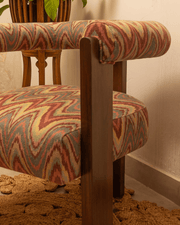 Teak Wood Chair with 100% Cotton Twill