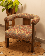 Teak Wood Chair with 100% Cotton Twill