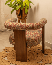 Teak Wood Chair with 100% Cotton Twill