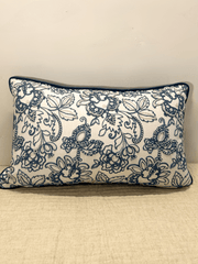 Karigari Collection 04- Baroque Embroidered Linen & Velvet Cushion Cover