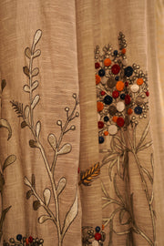 Celestial Harmony: Embroidered Luxe Curtain