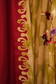 Embroidered Whispers: Sheer Elegance Curtain