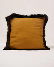 Avian Whimsy: Silk Elegance Cushion Cover