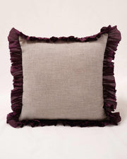 Avian Whimsy: Linen Elegance Cushion Cover