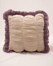Avian Whimsy: Patchwork Elegance Cushion Cover