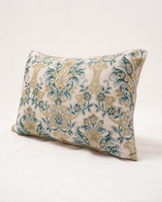 Embroidered Cotton-Linen Cushion Cover