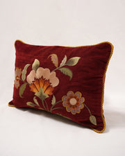 Velvet Patchwork Embroidered Cushion Cover