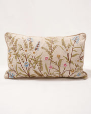 Linen Embroidered Cushion Cover