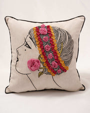 The Gatsby Muse: Patchwork Elegance Cushion