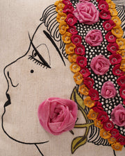The Gatsby Muse: Patchwork Elegance Cushion