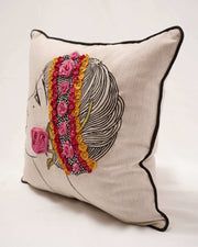 The Gatsby Muse: Patchwork Elegance Cushion