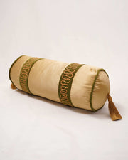 Botanical Symphony: Satin Bloom Bolster