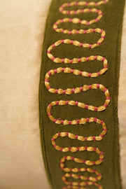 Botanical Symphony: Satin Bloom Bolster